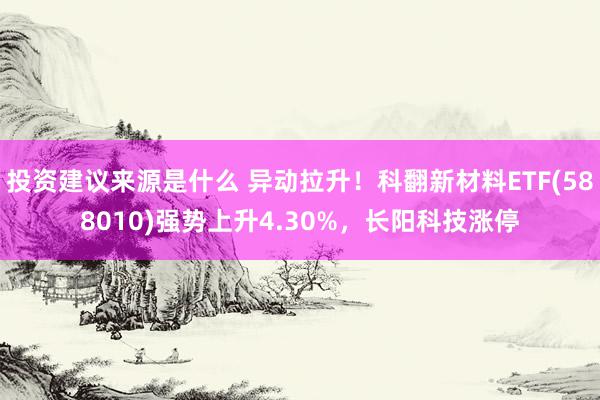 投资建议来源是什么 异动拉升！科翻新材料ETF(588010)强势上升4.30%，长阳科技涨停